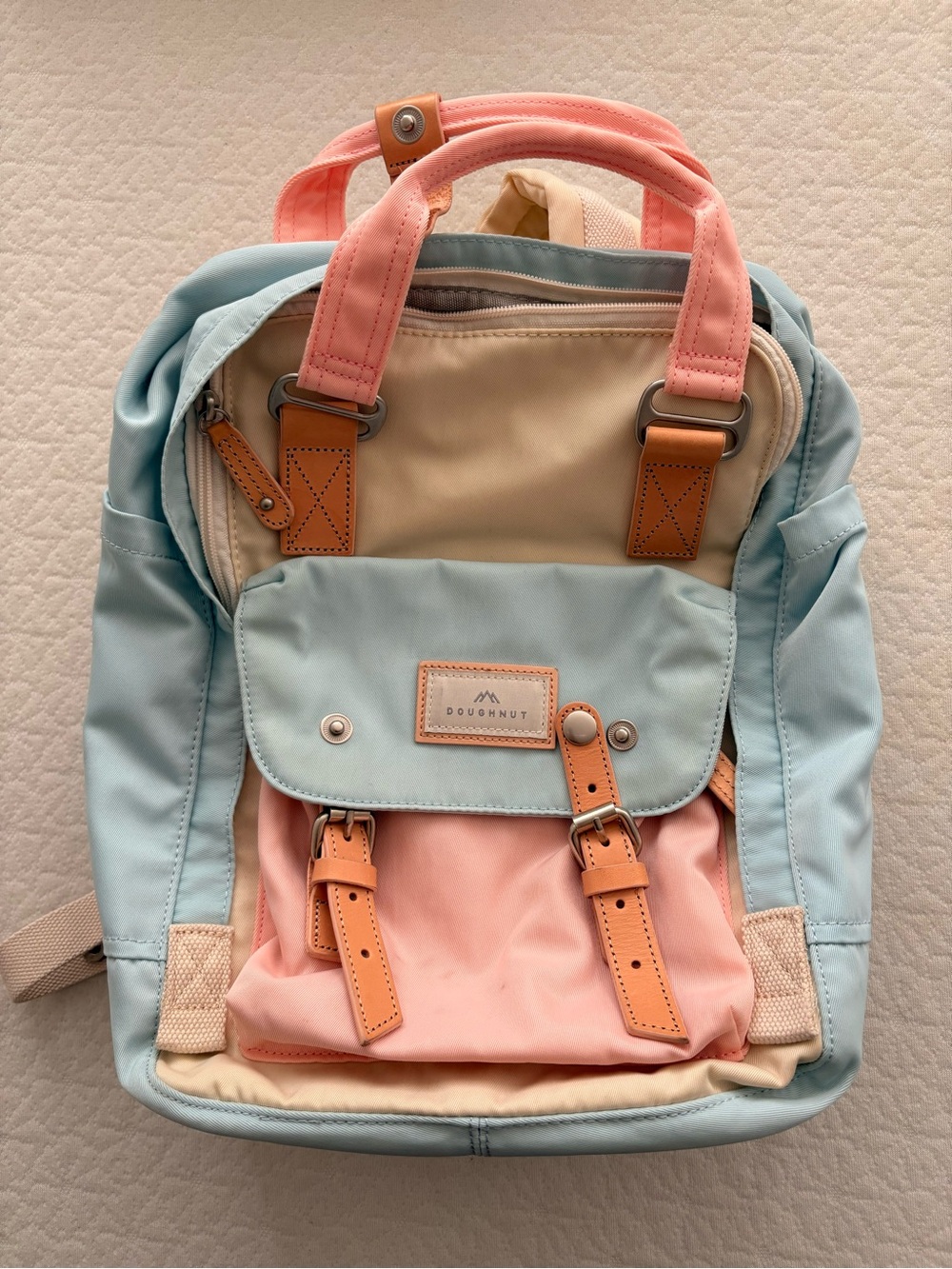 Doughnut Pastel Blue & Pink Mini Backpack